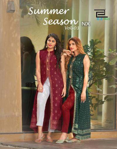 Summer Season Vol 3 Nx By Blue Hills Fancy Kurti Collection
